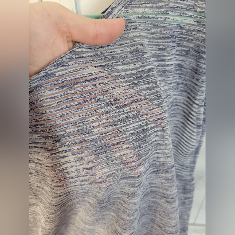 Nwot Free People Tied and True Open Back Top Blue - Picture 3 of 6